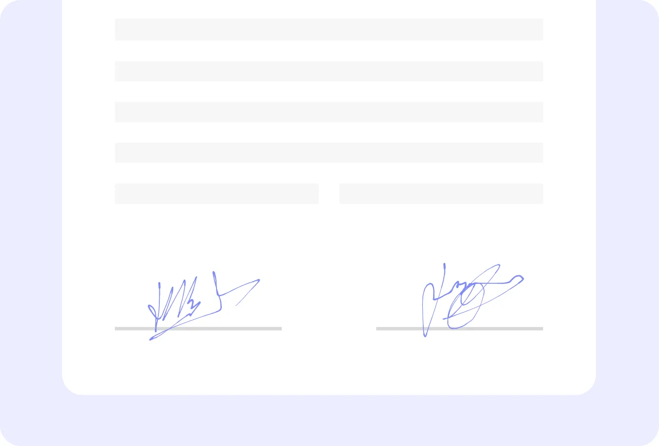 an illustration of a contract signed by both parties
