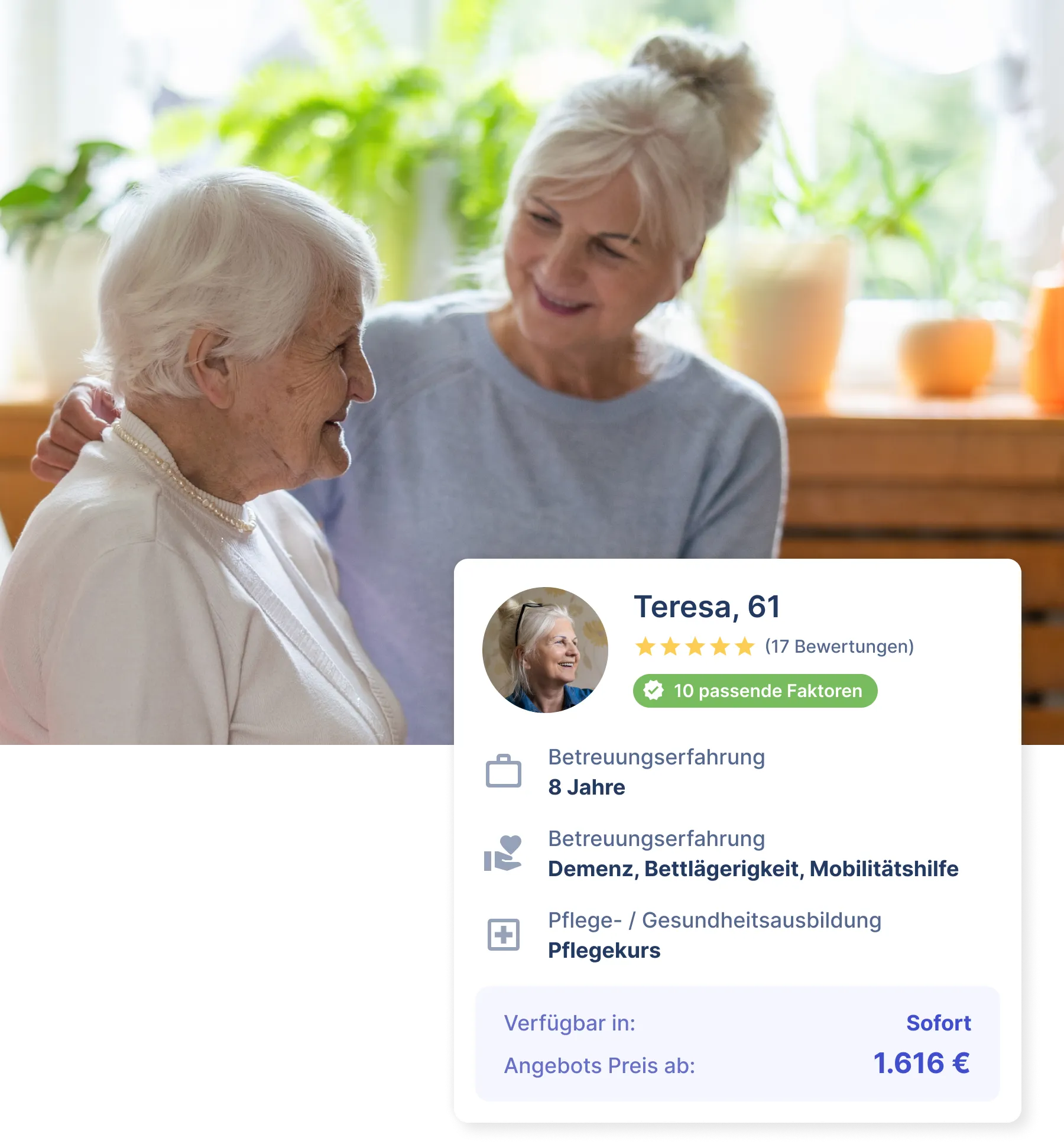 Pflegebedürftige spielt Karte zu Hause mit marta App als dekorative Zeichnung
