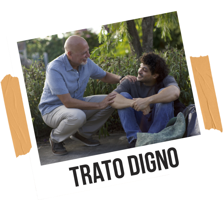 Foto sobre trato digno