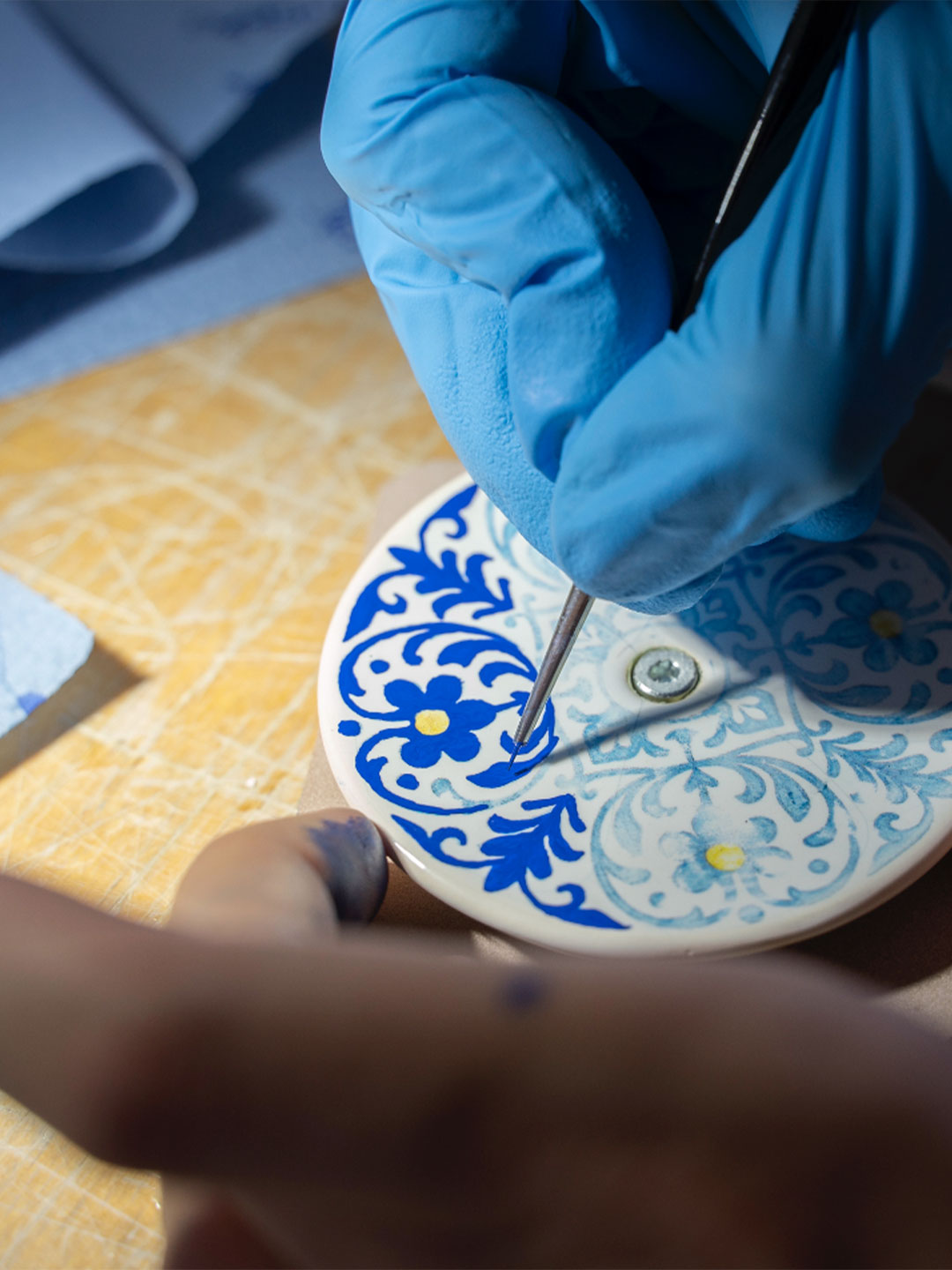 process of the royal yoyo at the workshop on phoenix design, wellbeing specialist design studio in stuttgart