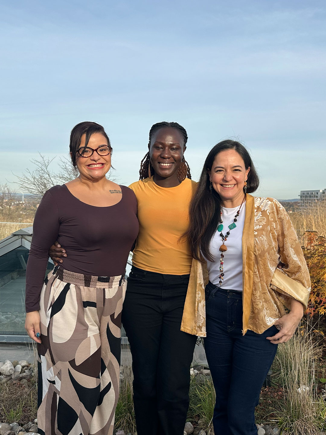 Barbara Silva, Mary Apolot and Jessica Trejo. United on social innovative impact in germany