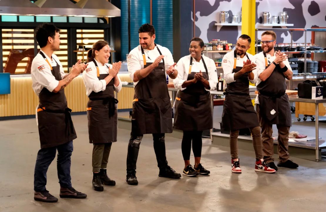 Soo Ahn, Savannah Miller, Manuel "Manny" Barella Lopez, Danny García, Daniel Jacobs en "Top Chef".