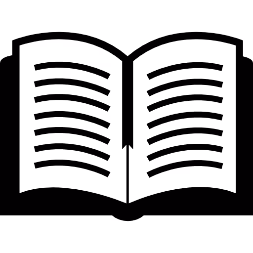 Icon of an open book