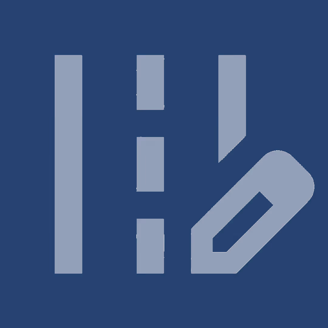 implement icon featuring street and editing pencil