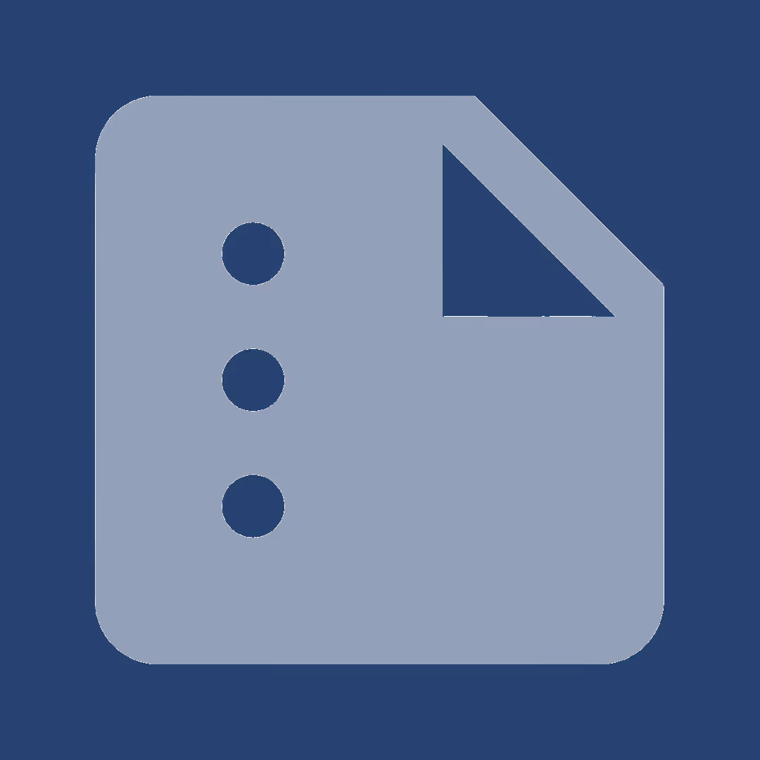 Overview icon featuring a file
