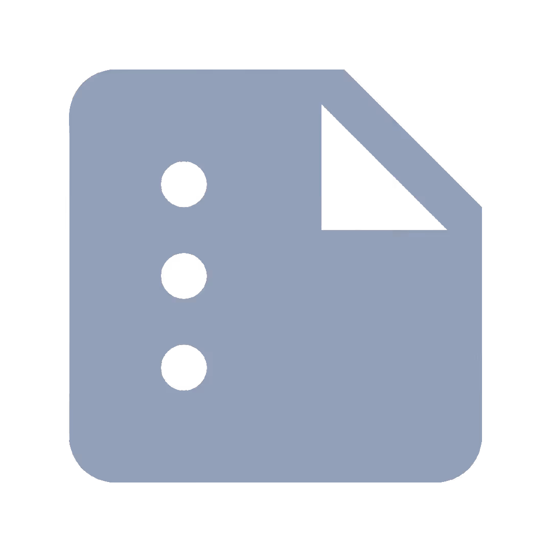 Overview icon featuring file