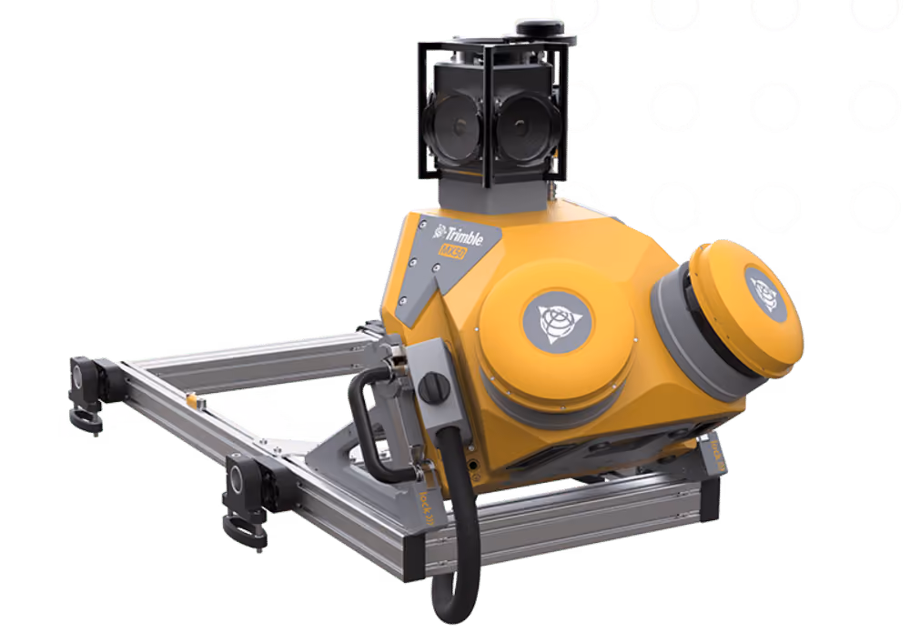 Trimble MX50 mobile mapping sensor unit, shown on a plain background