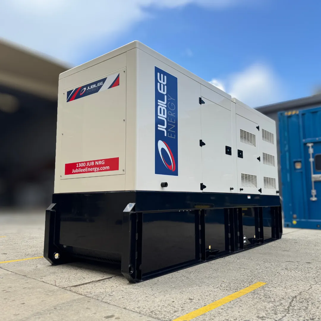 Jubilee Energy enclosed diesel generator installed on site