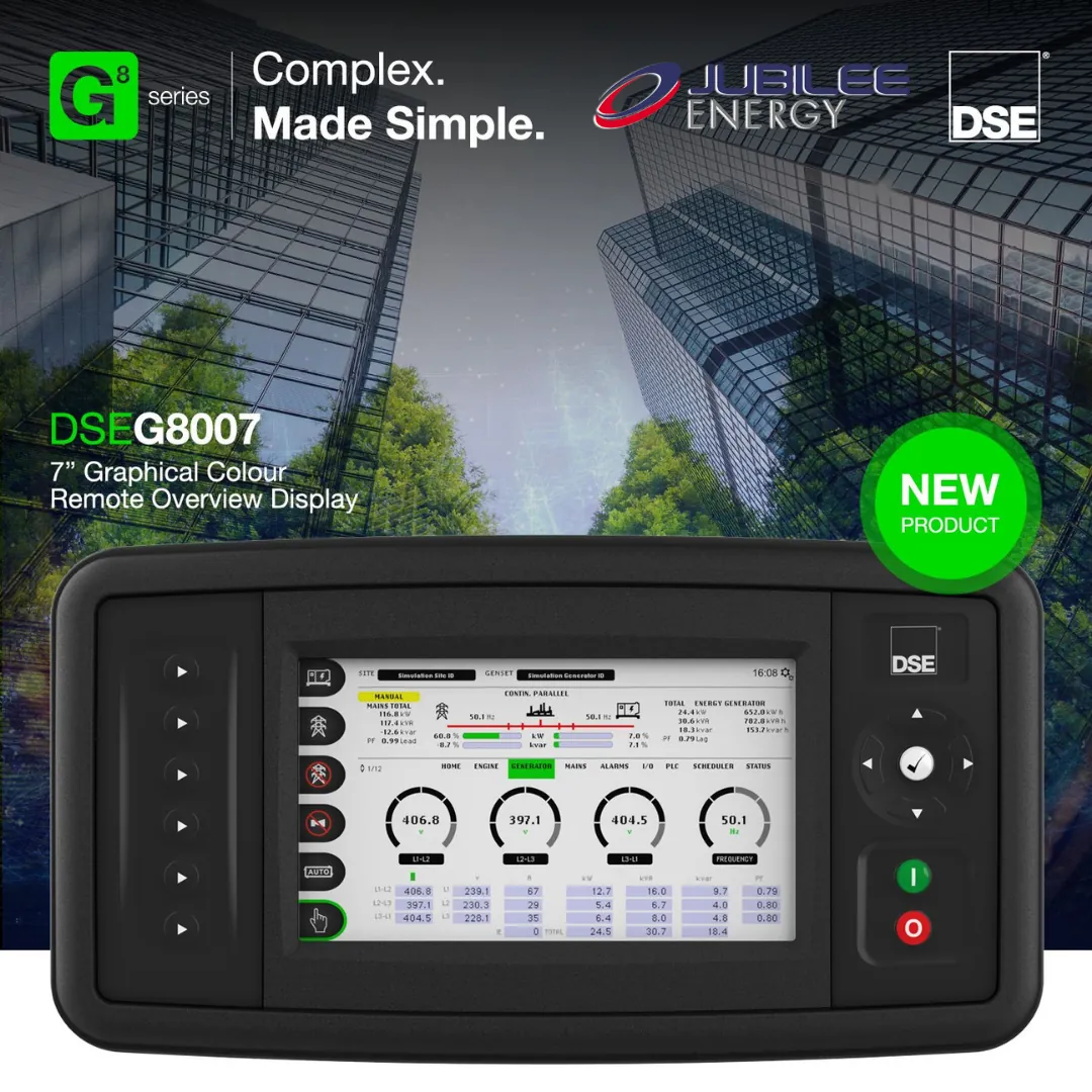 DSE G8007 7-inch graphical colour remote overview display – new product announcement