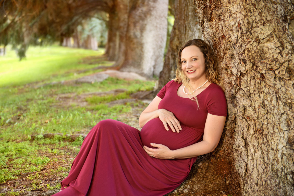 Girl with dark background