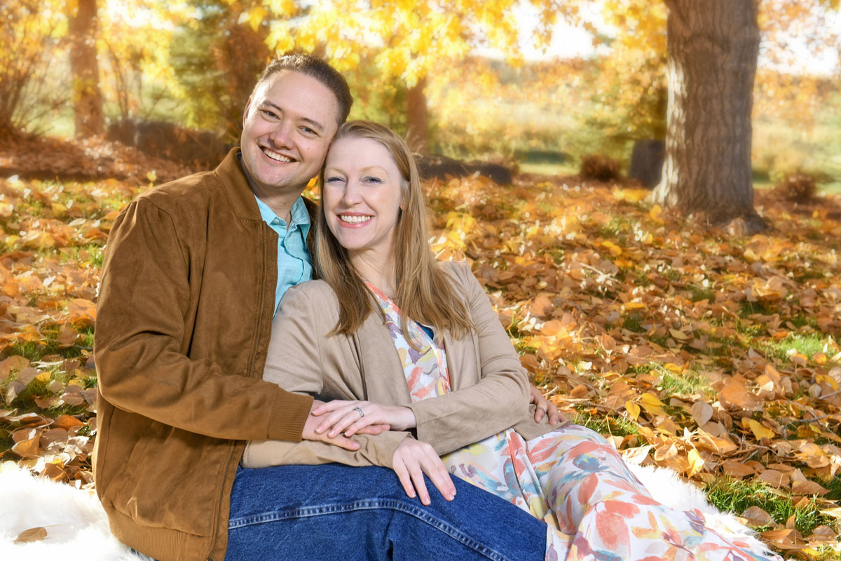 Girl with dark background