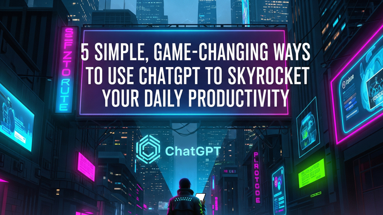 5 Simple, Game-Changing Ways to Use ChatGPT to Skyrocket Your Daily Productivity
