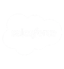 salesforce logo in white