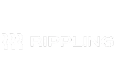 rippling logo in white