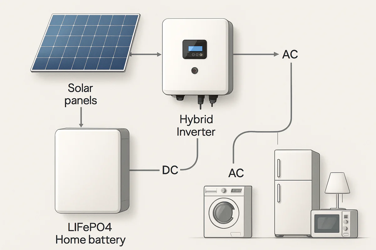 Batteriespeicher Nachrüstung 2026: Heimspeicher im Hauskeller neben Wechselrichter