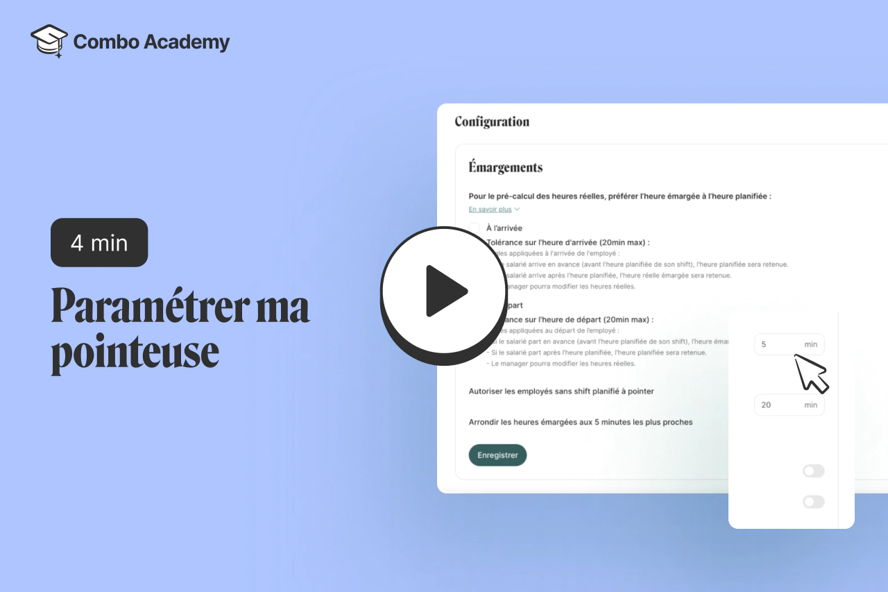 pointeuse combo