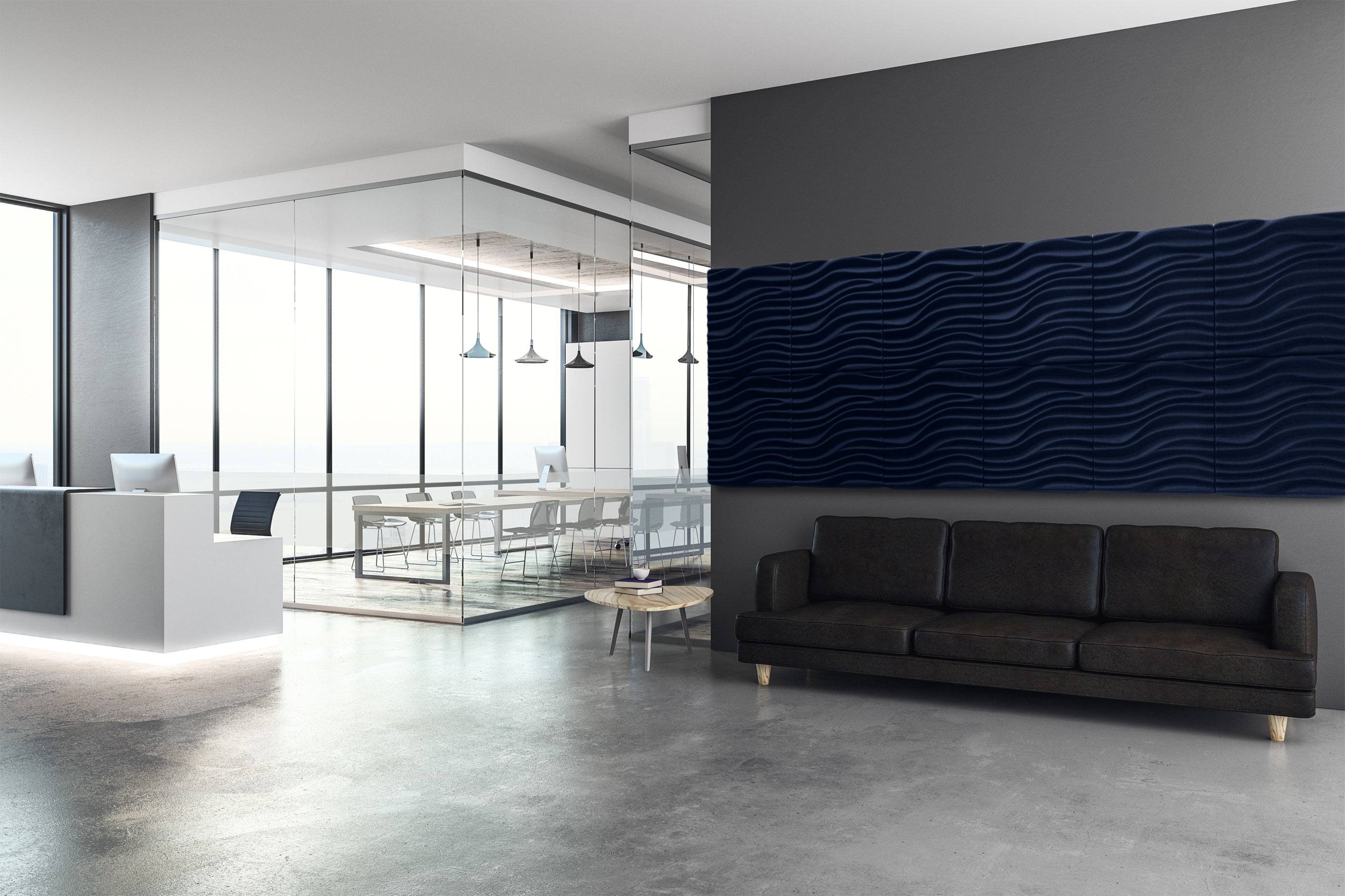 Das thermisch gepresste 9 mm suonoBOARD besticht durch eine tolle Verarbeitung und eine design-affine 3D Optik. Hervorragend einsetzbar im Hochfrequenzbereich über 500 Hz. Der suonoSCULPTURE-Wandschallabsorber ist ein echtes Up-Cycling-Produkt und zeichnet sich durch sein modernes und funktionelles Design sowie seine Langlebigkeit aus. Hergestellt aus unserem hochwertigen suonoBOARD, mit exzellenten Schallabsorbtionswerten und einem Recyclinganteil von 50 % – 75 %, bestechen unsere Produkte mit organischem Charakter durch die homogene Oberflächenstruktur und Farbgebung. Hergestellt aus 100 % PET-Fasern mit filzartiger Haptik.