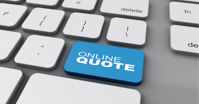 couple discussing car warranty quotes on a laptop