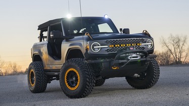 ford bronco from front side view