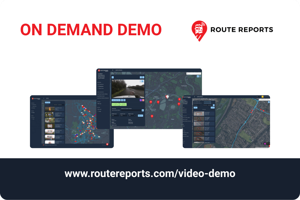 Route Reports AI - live video demo - roadworks overruns