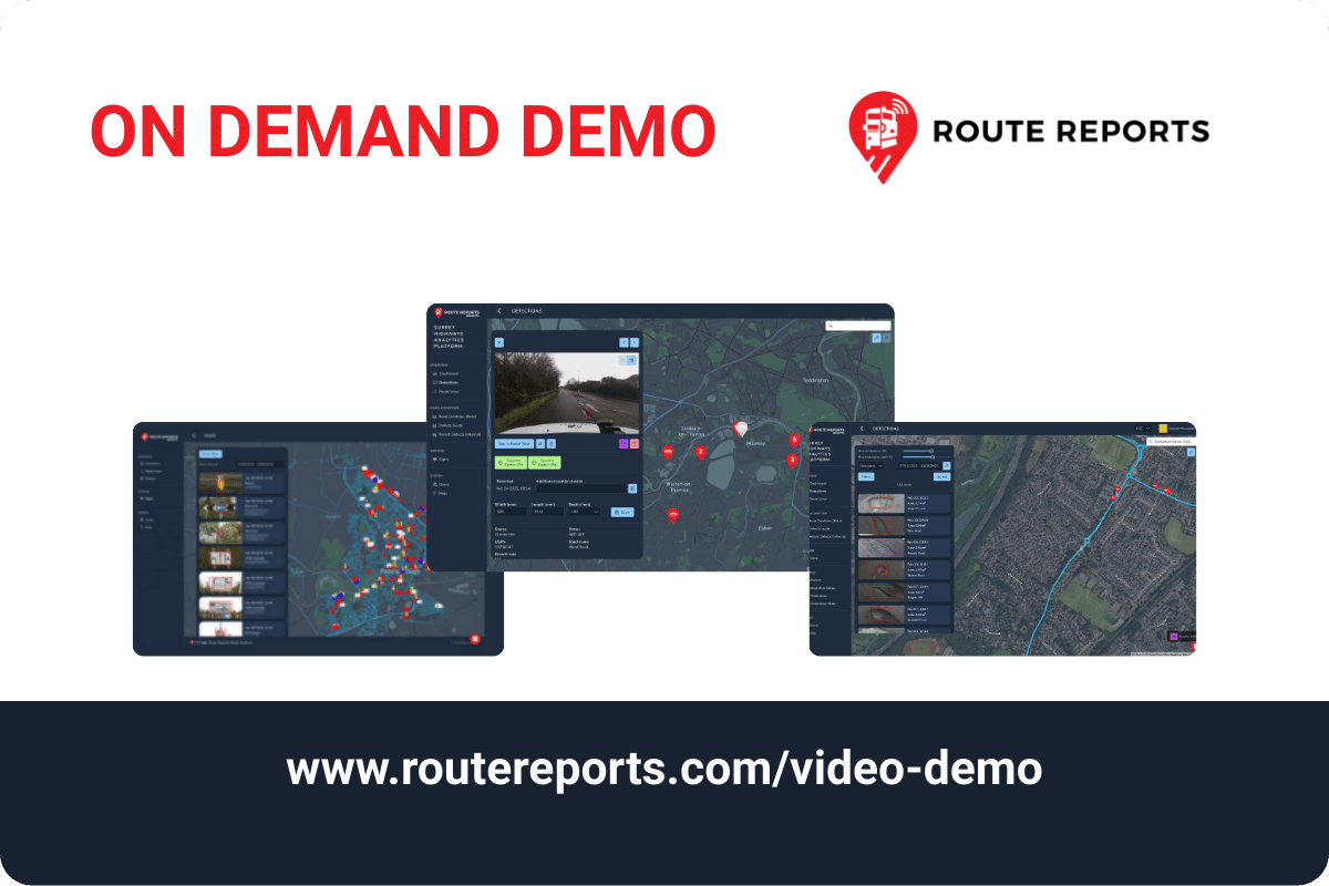 Route Reports road monitoring and maintenance free demo