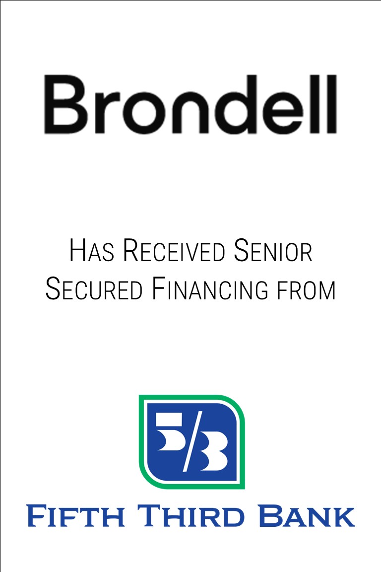  Brondell Received Financing from Fifth Third Tombstone