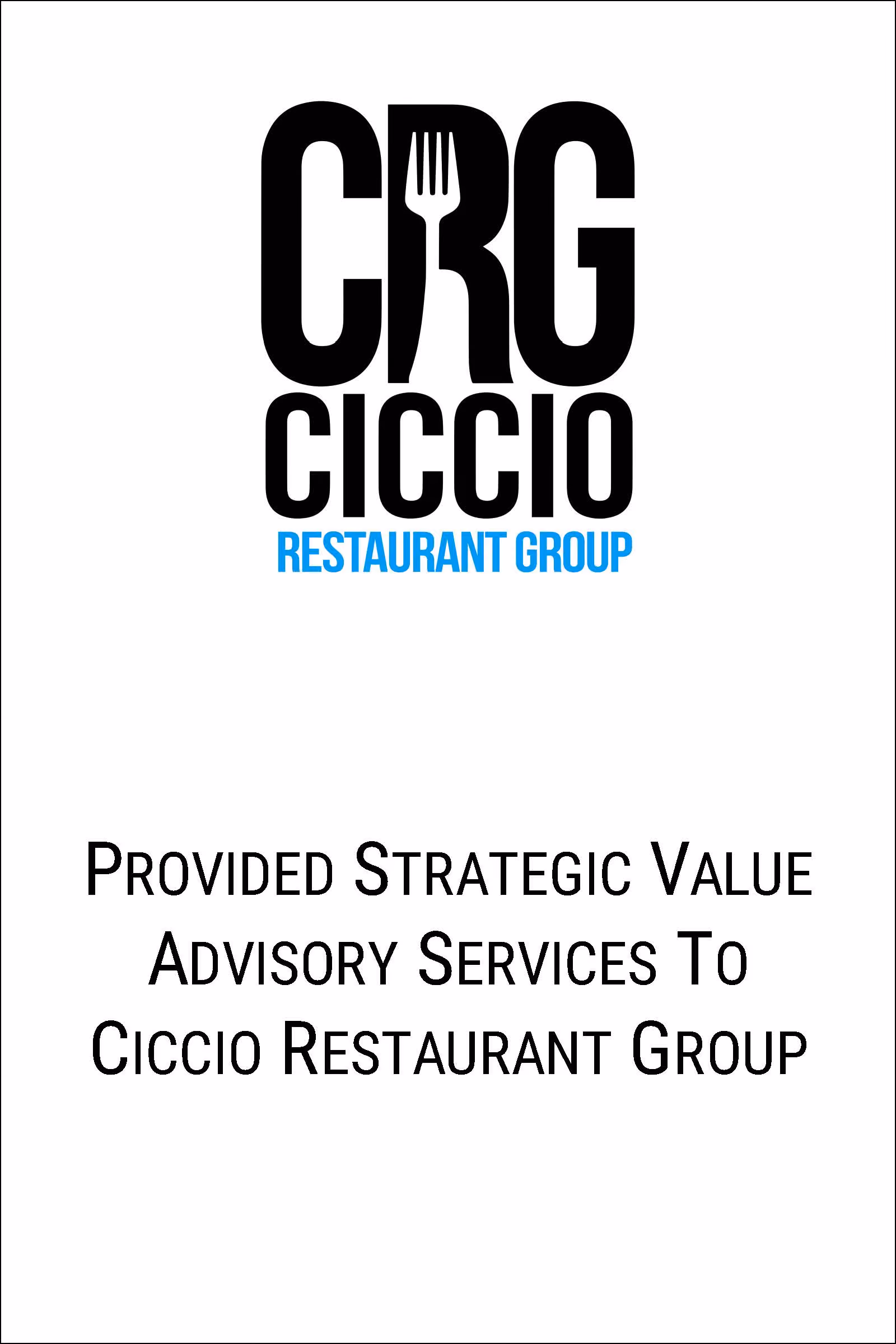 Web Tombstone - CRG Ciccio Restaurant Group