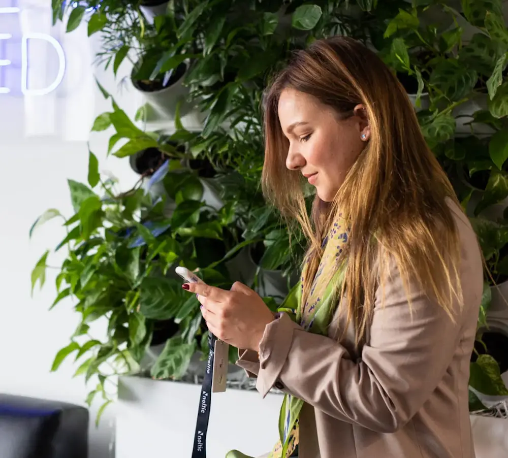 woman using mobile phone
