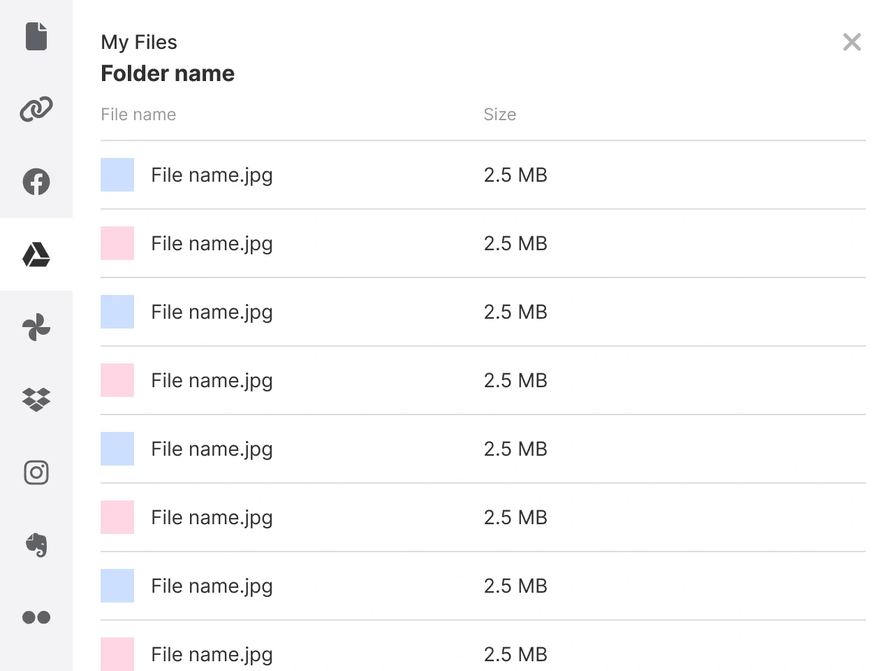cloud file uploader screenshot