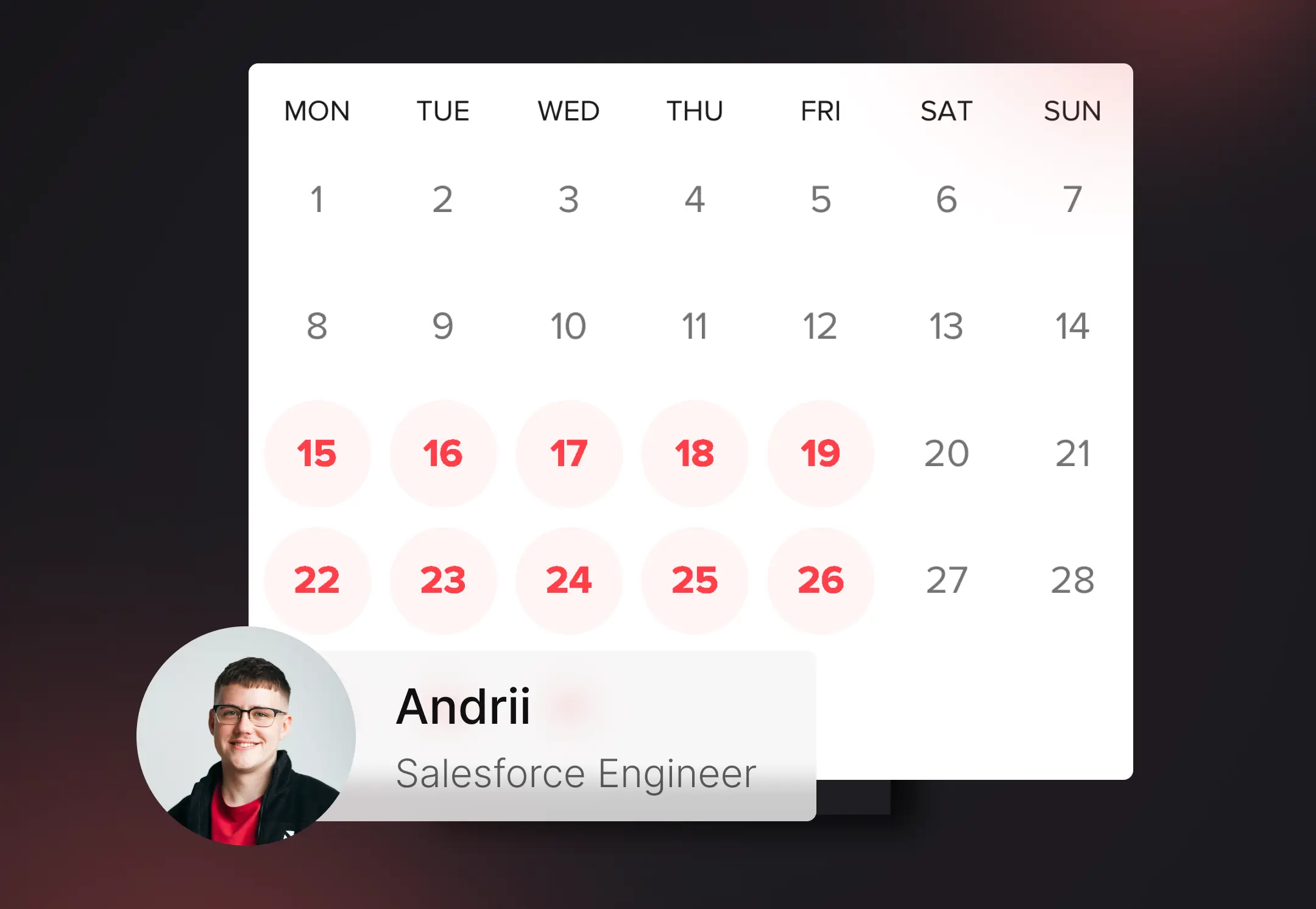calendly booking for tracky app