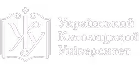 Logo of Ukrainian Catholic University with stylized Cyrillic letters and text in Ukrainian.