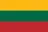 Flag of Lithuania with horizontal stripes of yellow, green, and red.