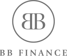 BB Finance logo with stylized double B inside a circle above the company name.
