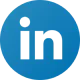 LinkedIn round logo in blue and white.