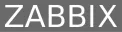 Zabbix logo in black text on a white background.