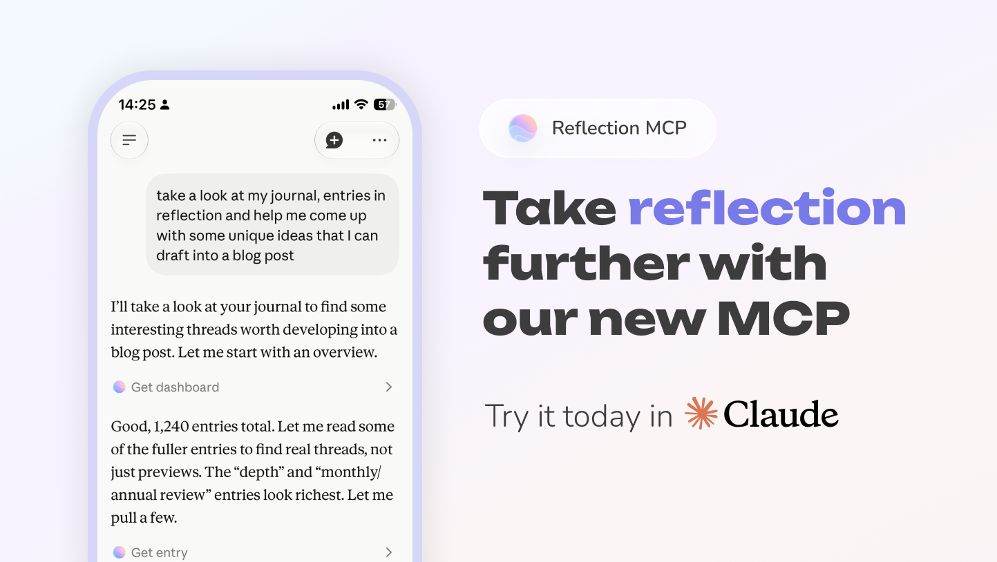 Introducing the Reflection MCP: Connect Your Journal to Claude, ChatGPT, and More