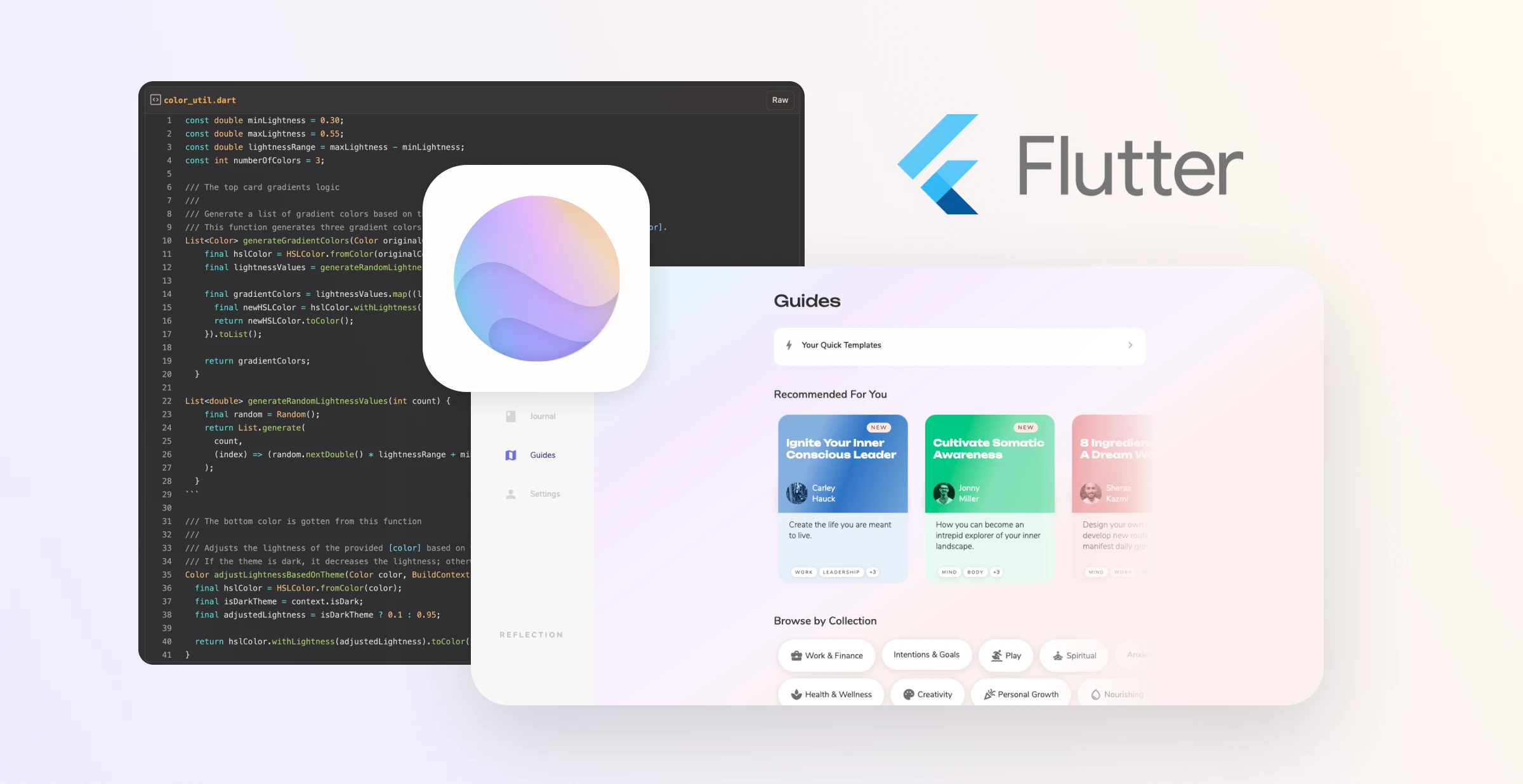 Implementing the latest from Flutter to build our Guided Journaling Library