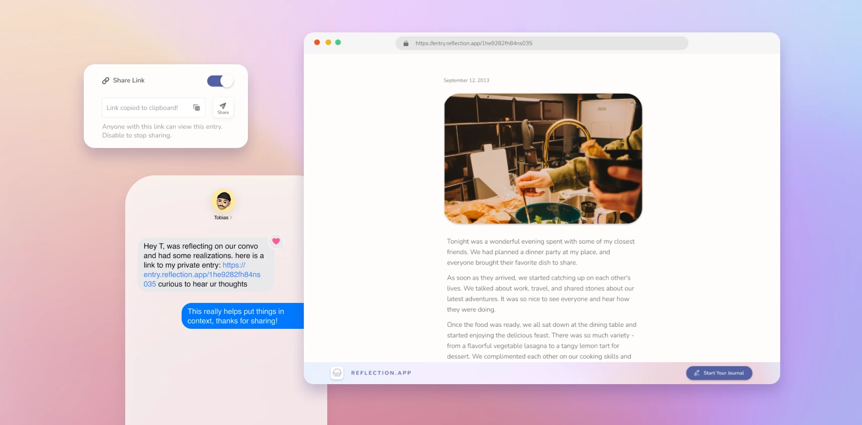 New Sharing Features in Reflection
