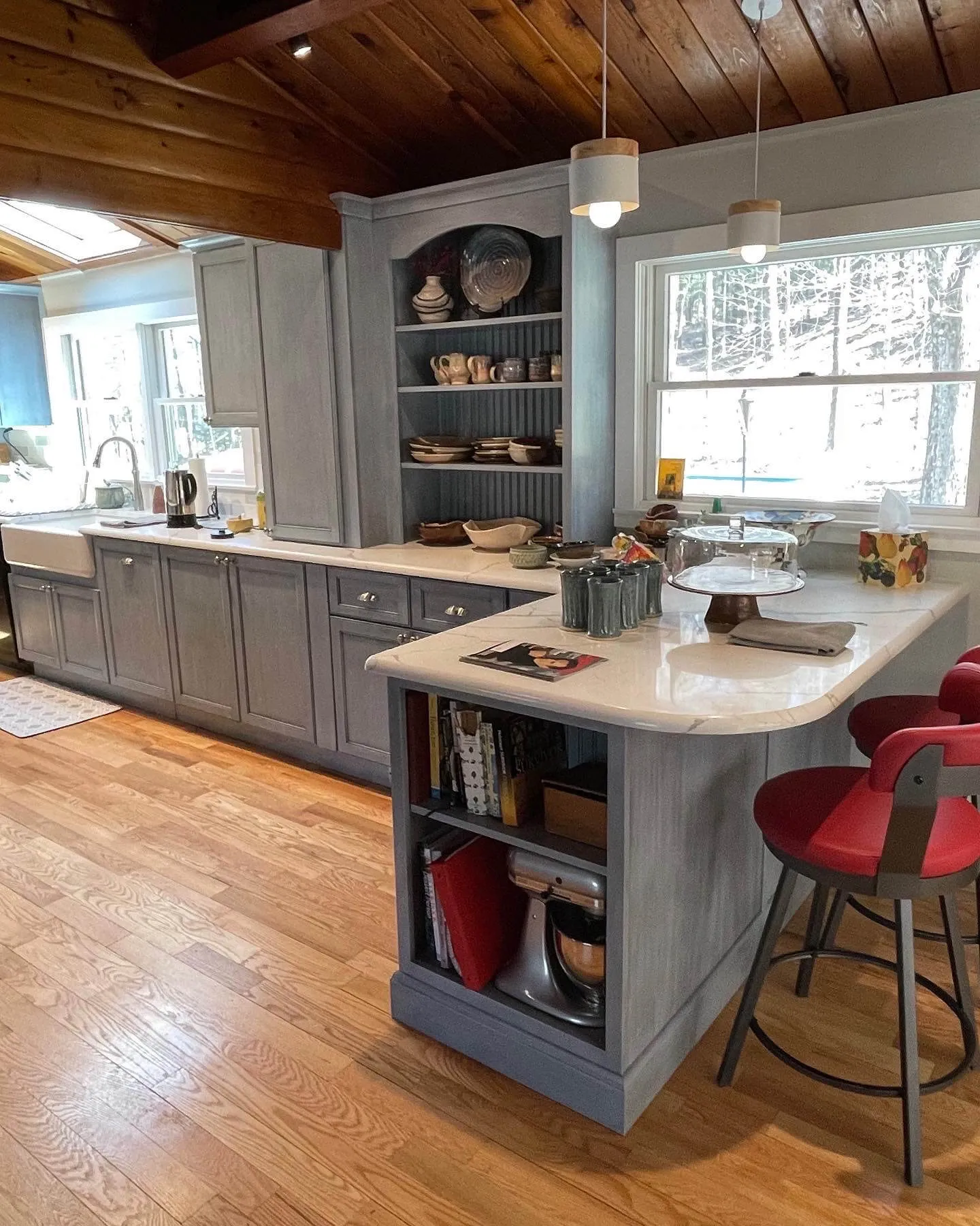 A newly remodeled kitchen
