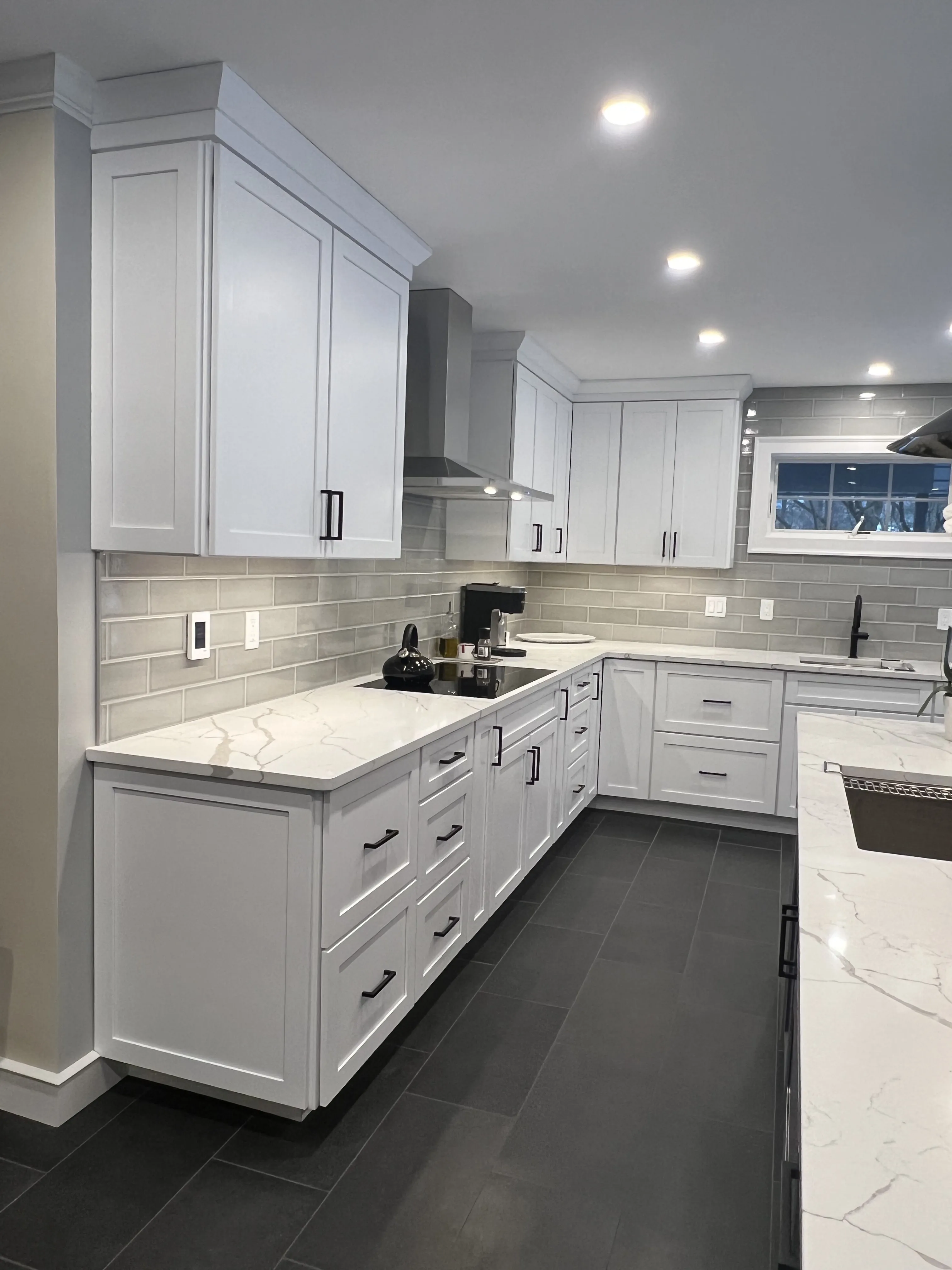 A custom shower to the clients specifications