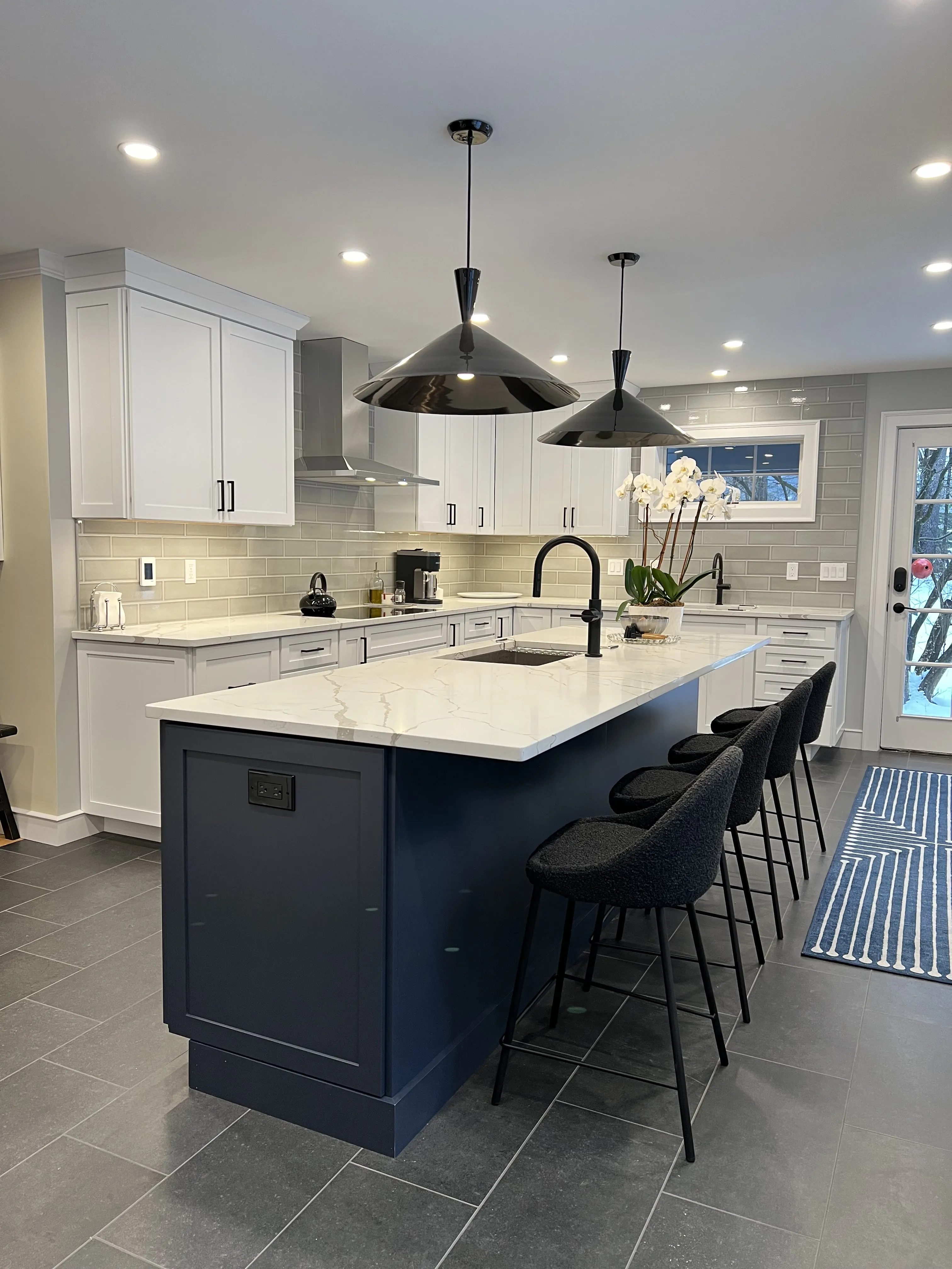 A custom shower to the clients specifications