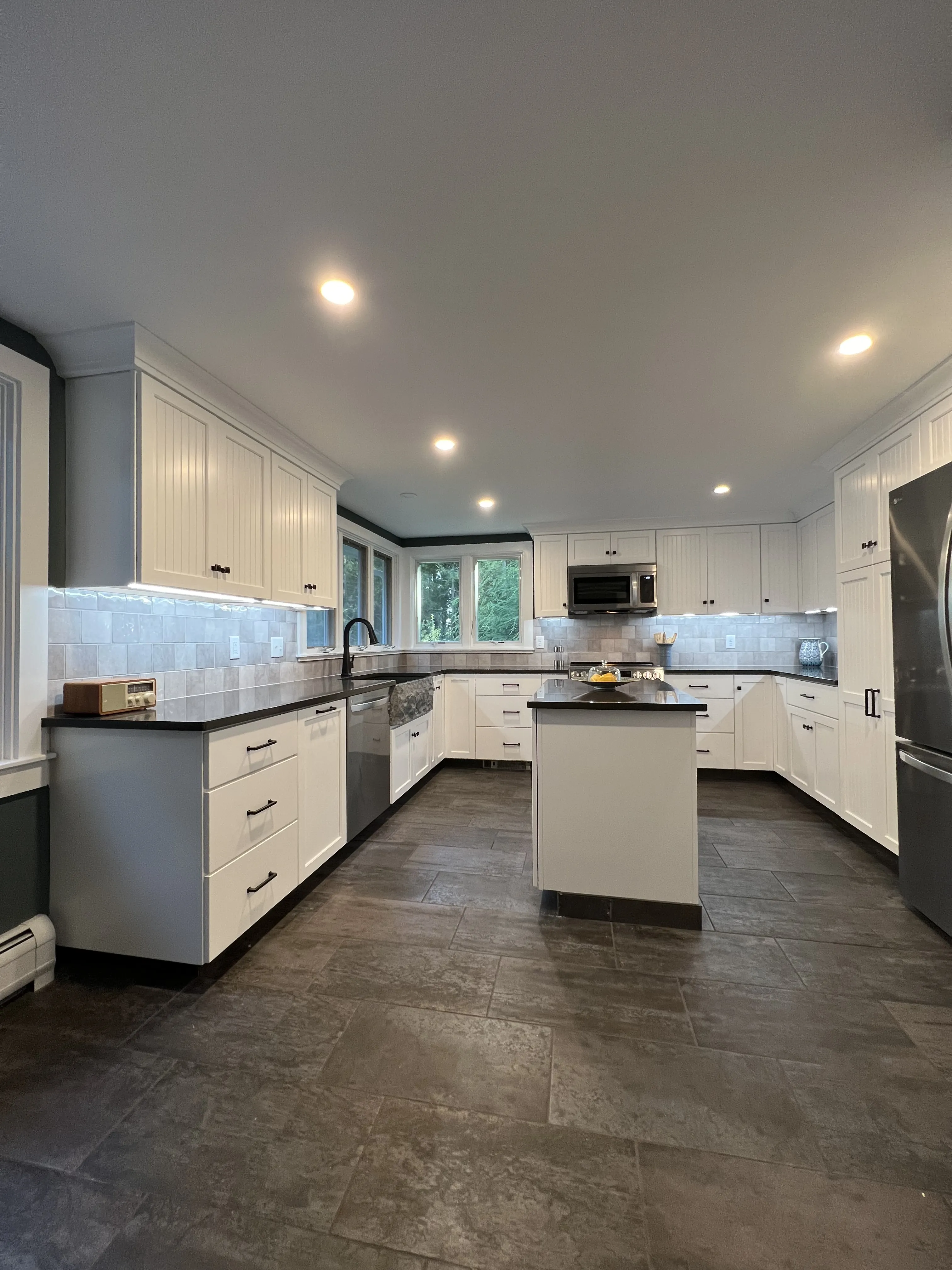 A custom shower to the clients specifications