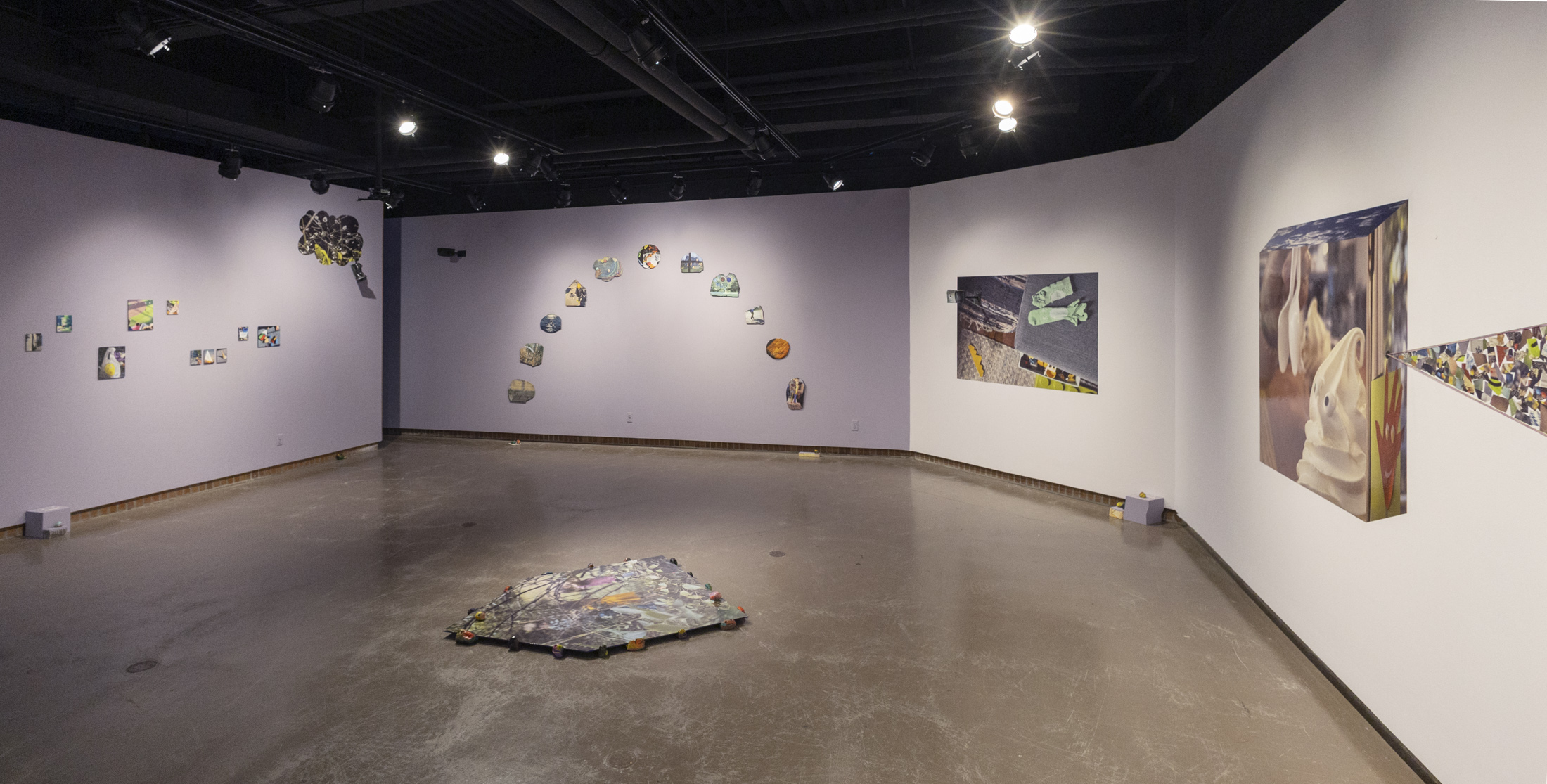 installation view of Haunted Shapes