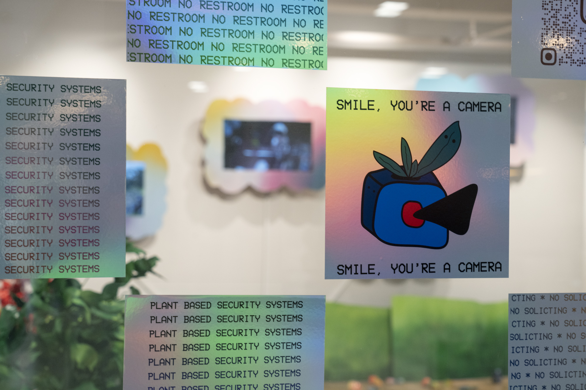 installation view of Haunted Shapes