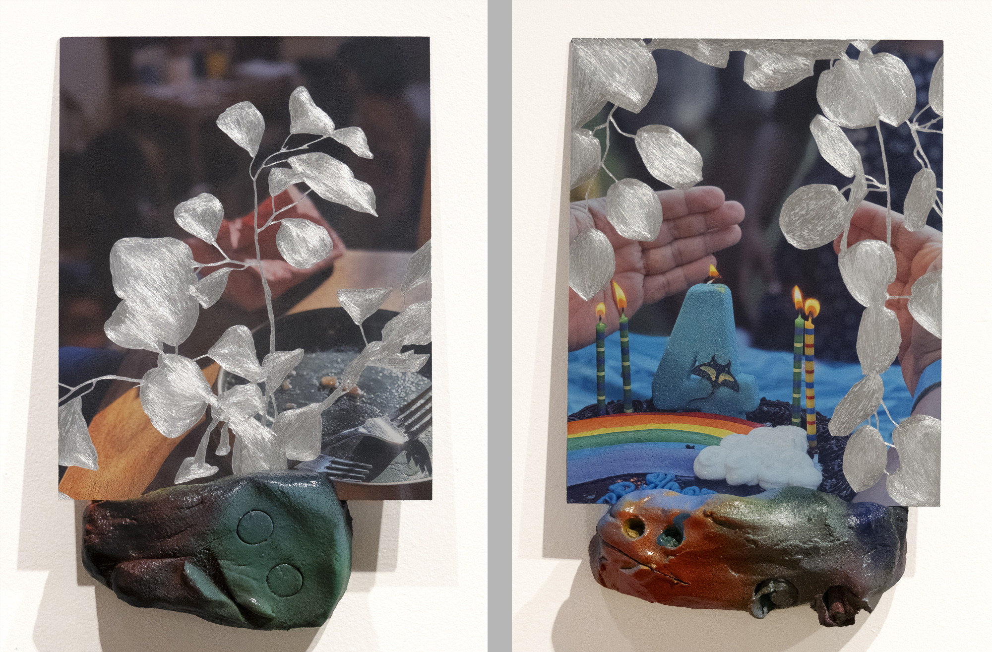 dinner and baseball field