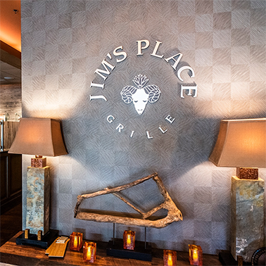 inside of restaurant called Jim's place grille