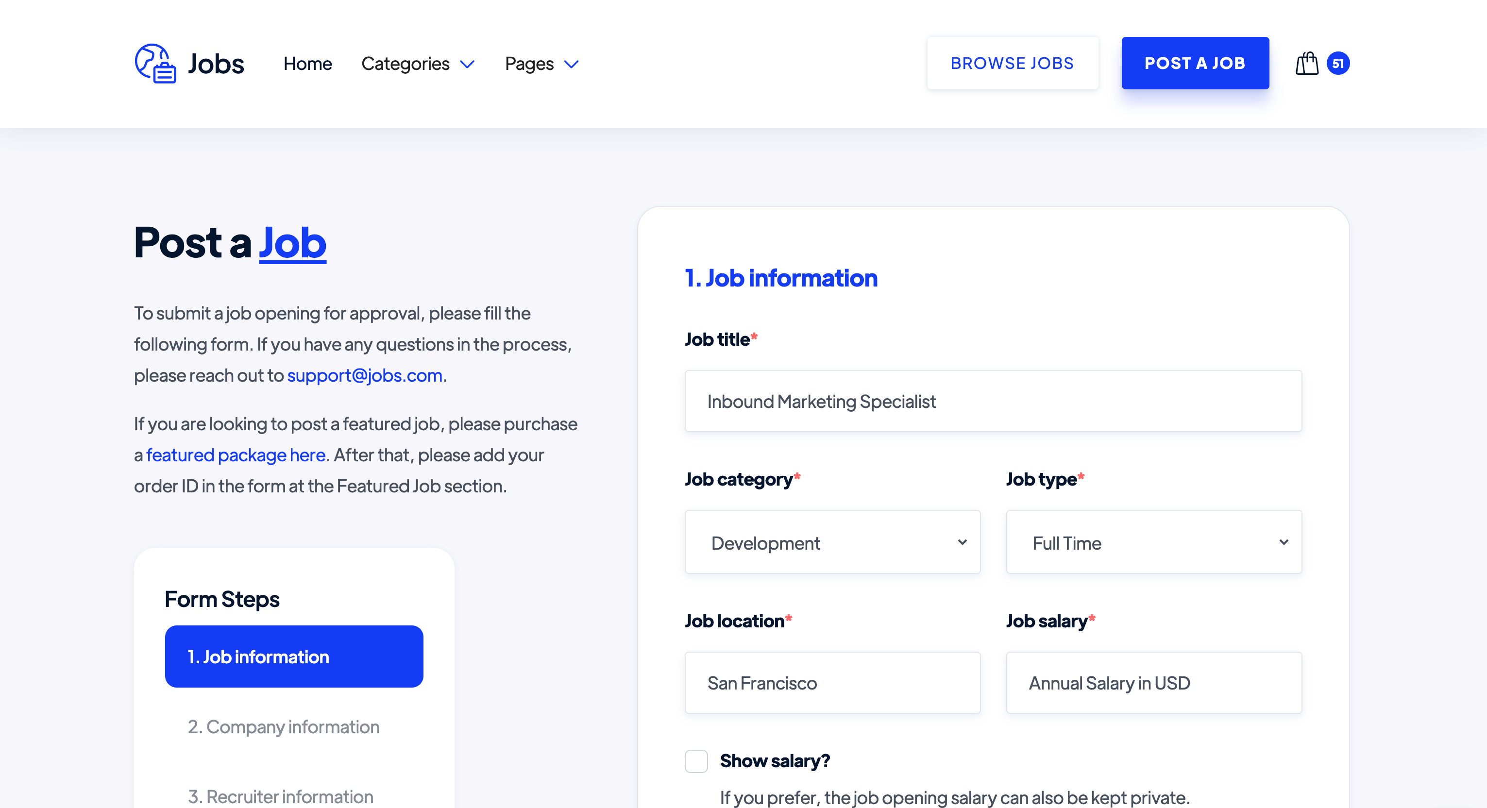 Free Jobs - Jobs Webflow Template