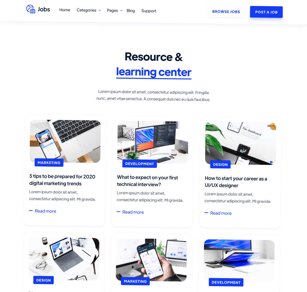 Blog - Jobs Webflow Template