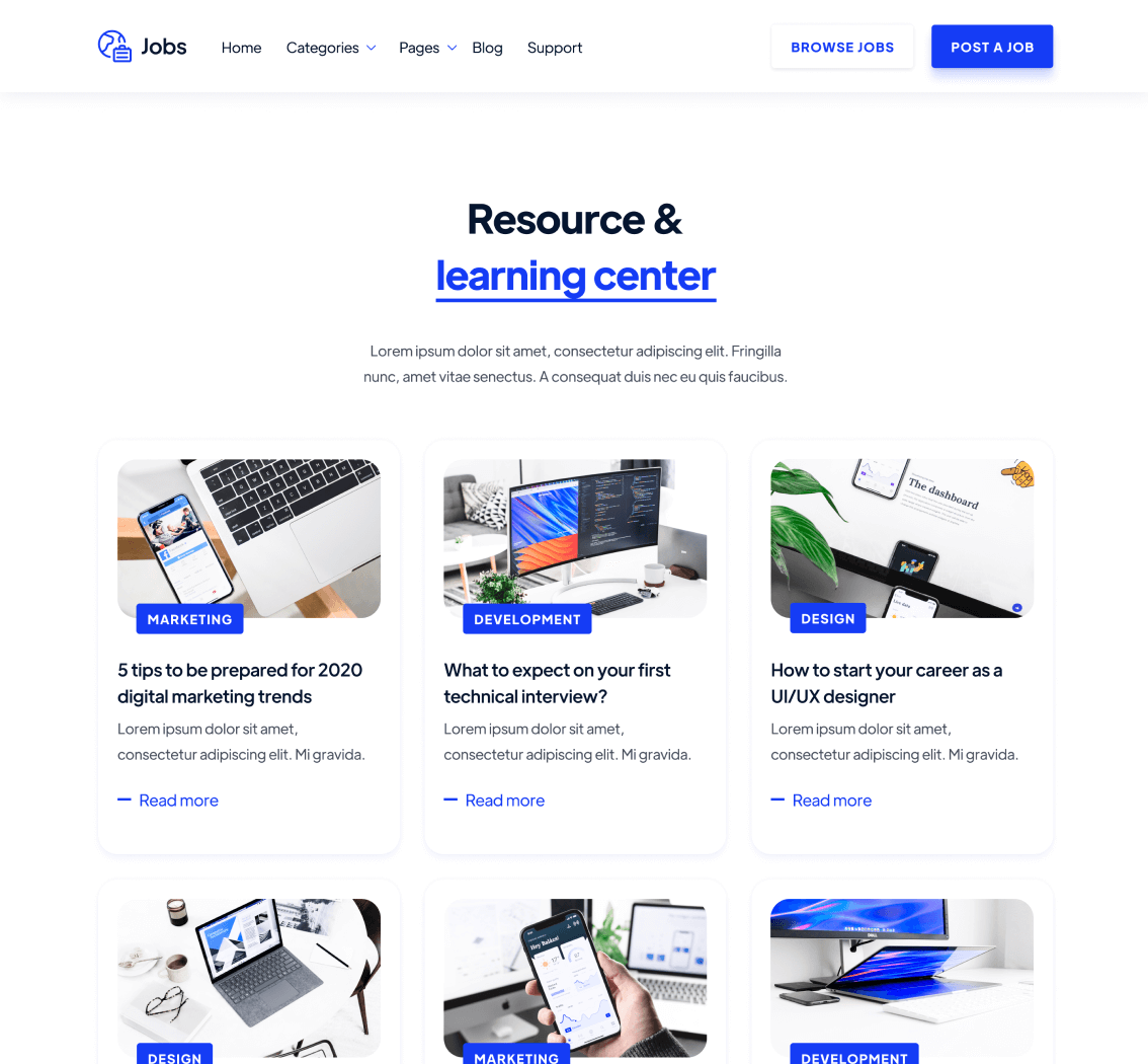 Blog - Jobs Webflow Template