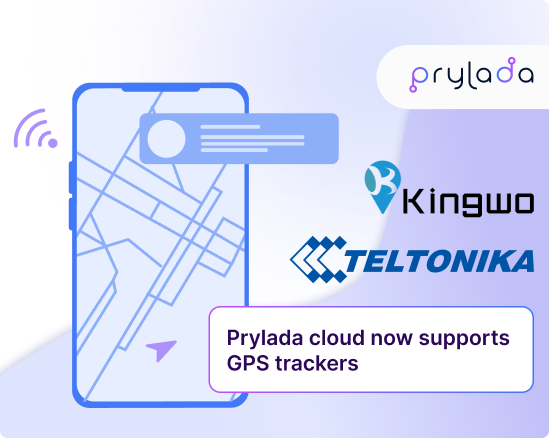 Prylada cloud now supports GPS trackers from Teltonika and Kingwo